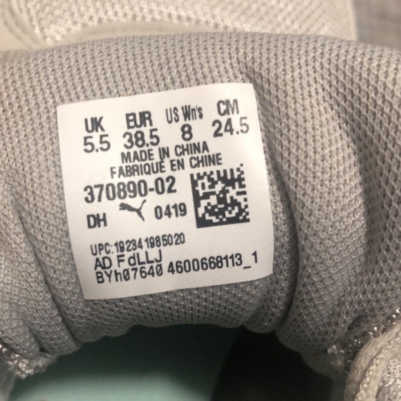 Puma retro runner sneakers in mint and light grey with soft foam support inserts - Picture 11 of 11